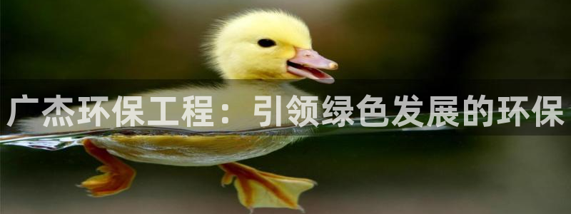 彩名堂客户：广杰环保工程：引领绿色发展的环保